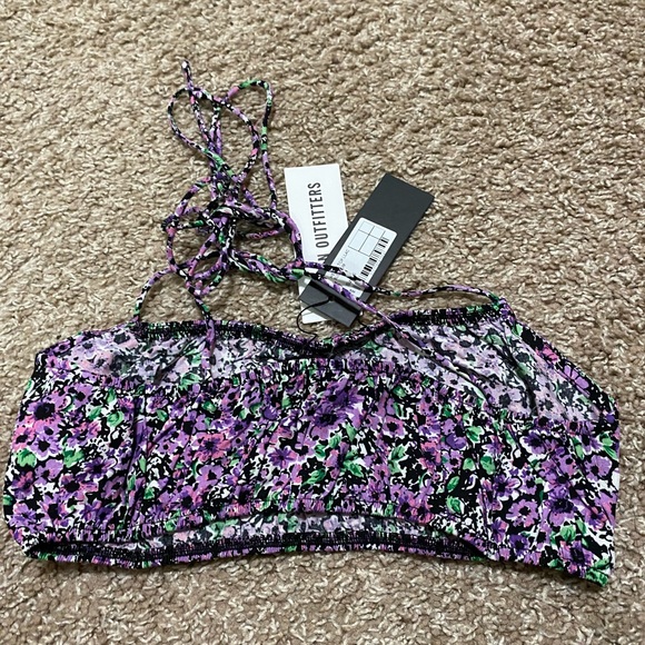 Motel Hepsie Tie-Shoulder Cropped Bralette Top NWT Size S - Picture 6 of 7